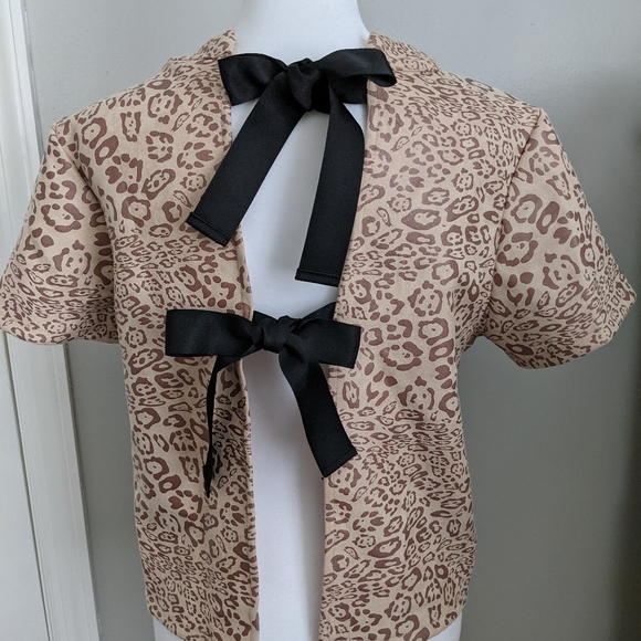 SHEIN  Knot open back leopard top - Picture 1 of 8